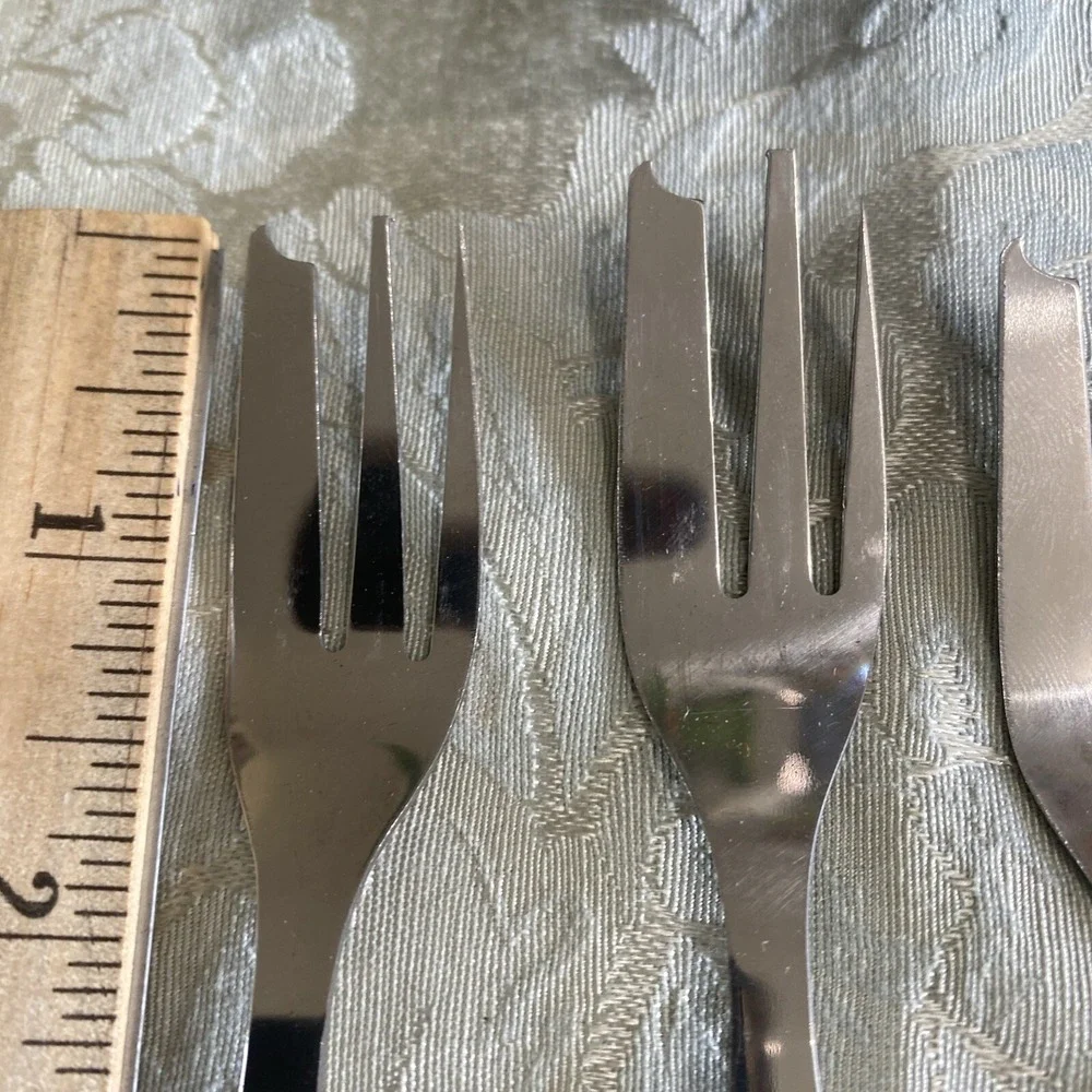 Vintage Israel Souvenir De-Lux‎ Pure Silver Plated boxed set of 6 Forks